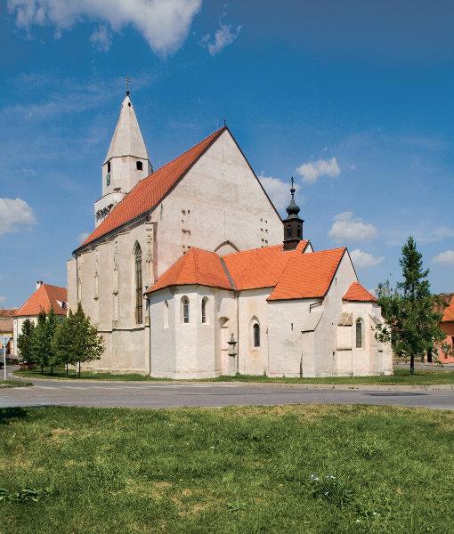Hnanice. Kostel sv. Wolfganga. Pohled od jihovýchodu.